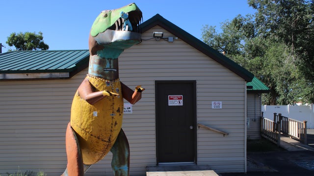 Lando Blakley stands outside his retail marijuana store in Colorado