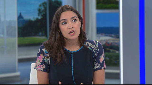 Rep. Alexandria Ocasio-Cortez appears on "Face the Nation" on Sunday, Sept. 24, 2023. 
