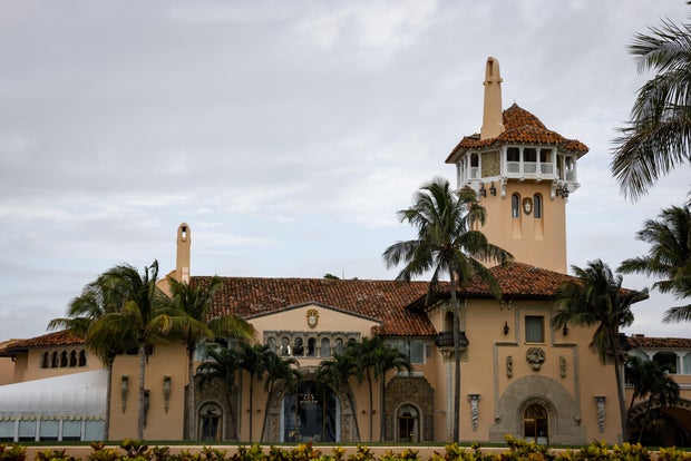 Exterior of Mar-A-Lago, Trump's estate in Palm Beach, Florida