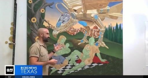 A look at Dallas painter Francisco Moreno's latest works - CBS Texas