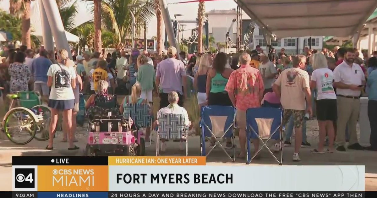 Fort Myers Beach marks a person 12 months since Hurricane Ian Fort Myers Beach marks a person 12 months since Hurricane Ian