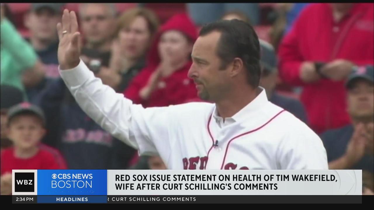 Red Sox issue statement on health of Tim Wakefield and his wife after Curt Schilling comments