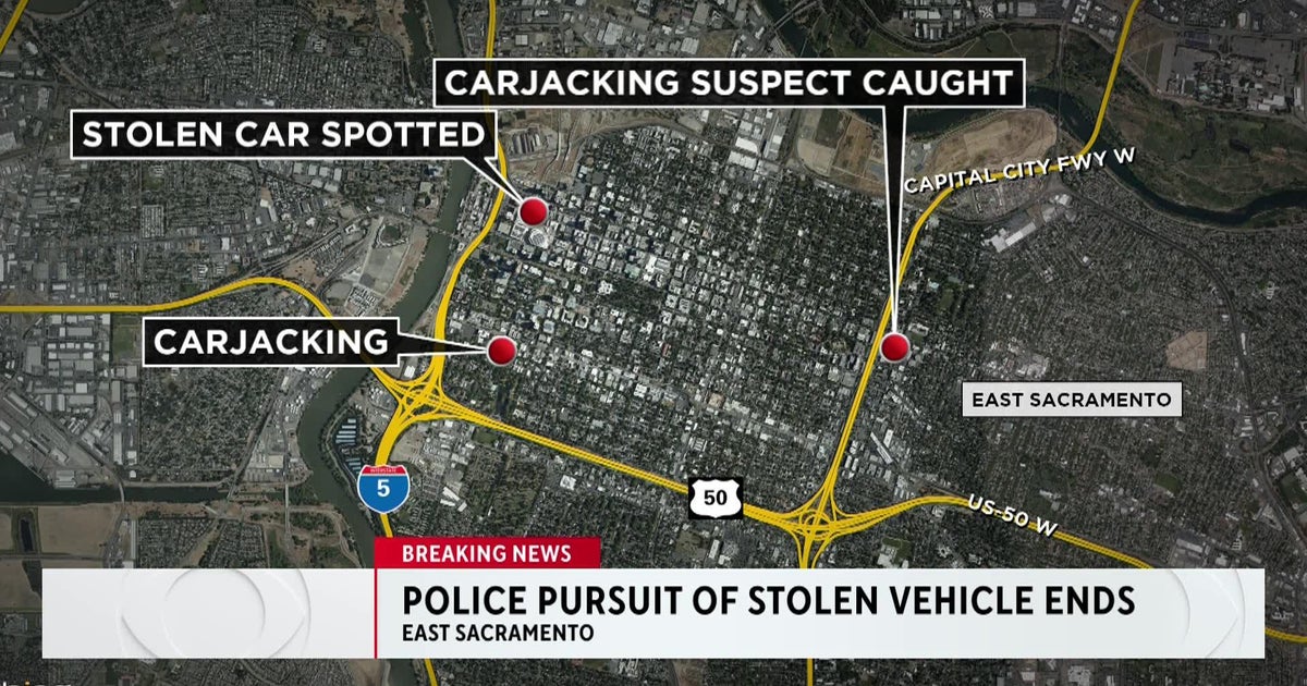 Carjacking suspect leads officers on lengthy chase in and around Sacramento