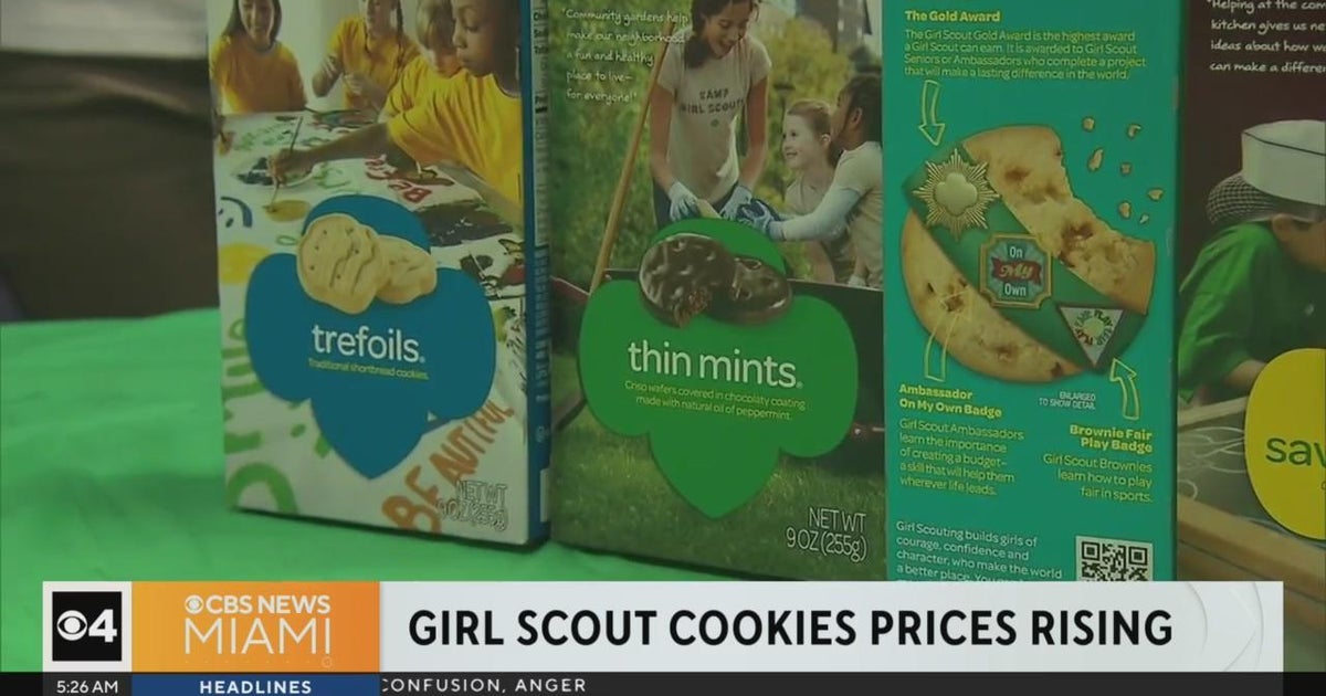 Girl Scout cookie prices going up in some areas CBS Miami