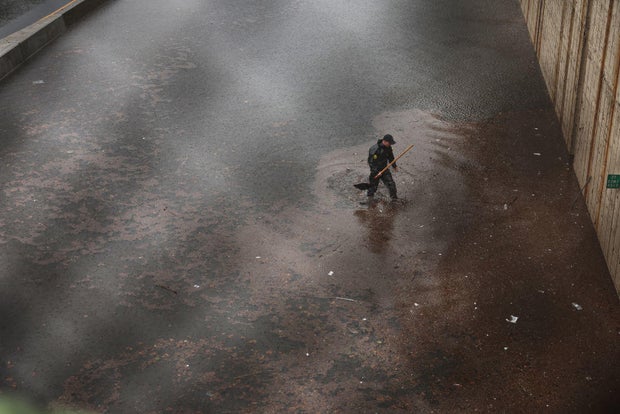 Heavy Rains Cause Flash Flooding In Parts Of New York City