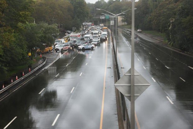 Heavy Rains Cause Flash Flooding In Parts Of New York City