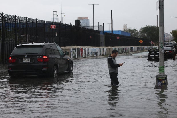 Heavy Rains Cause Flash Flooding In Parts Of New York City