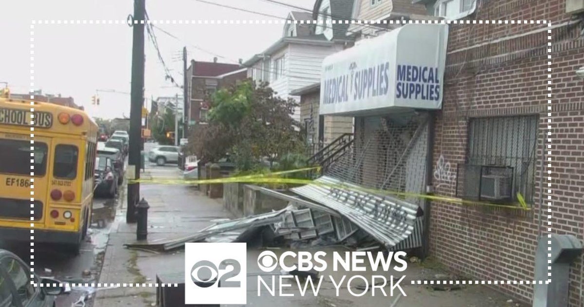 Roof collapses at Brooklyn medical supply store CBS New York