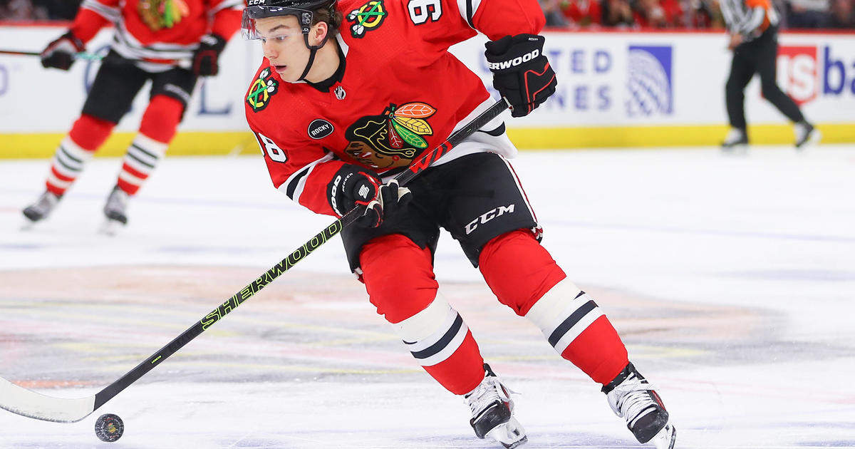 Connor Bedard skates in his first NHL exhibition game with the Chicago  Blackhawks, National Sports