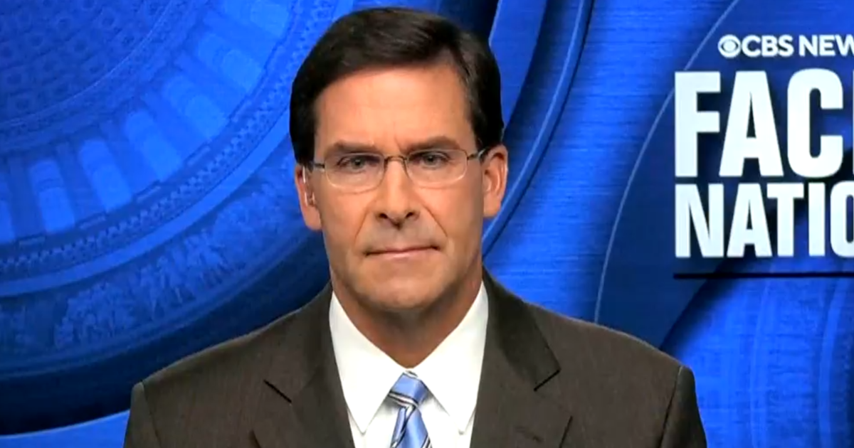 Transcript: Former Defense Secretary Mark Esper on "Face the Nation," Oct. 1, 2023