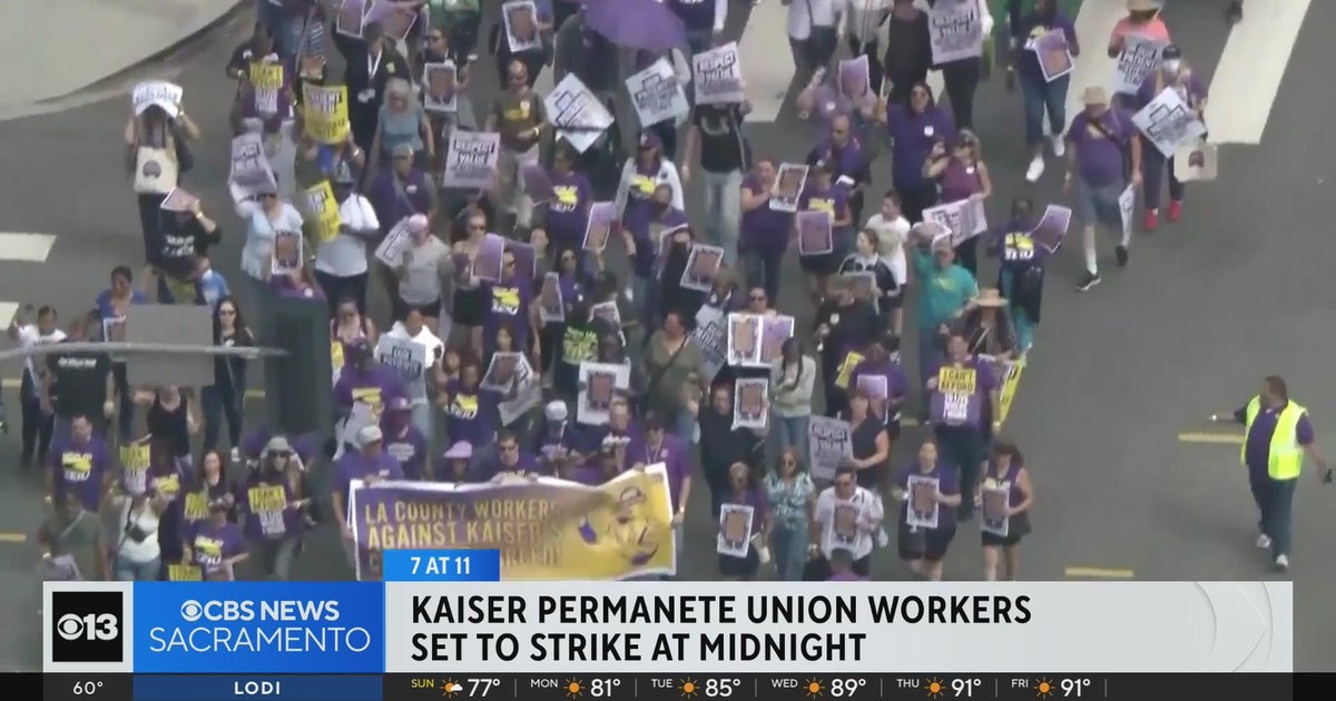Kaiser Permanente union workers set to strike at midnight