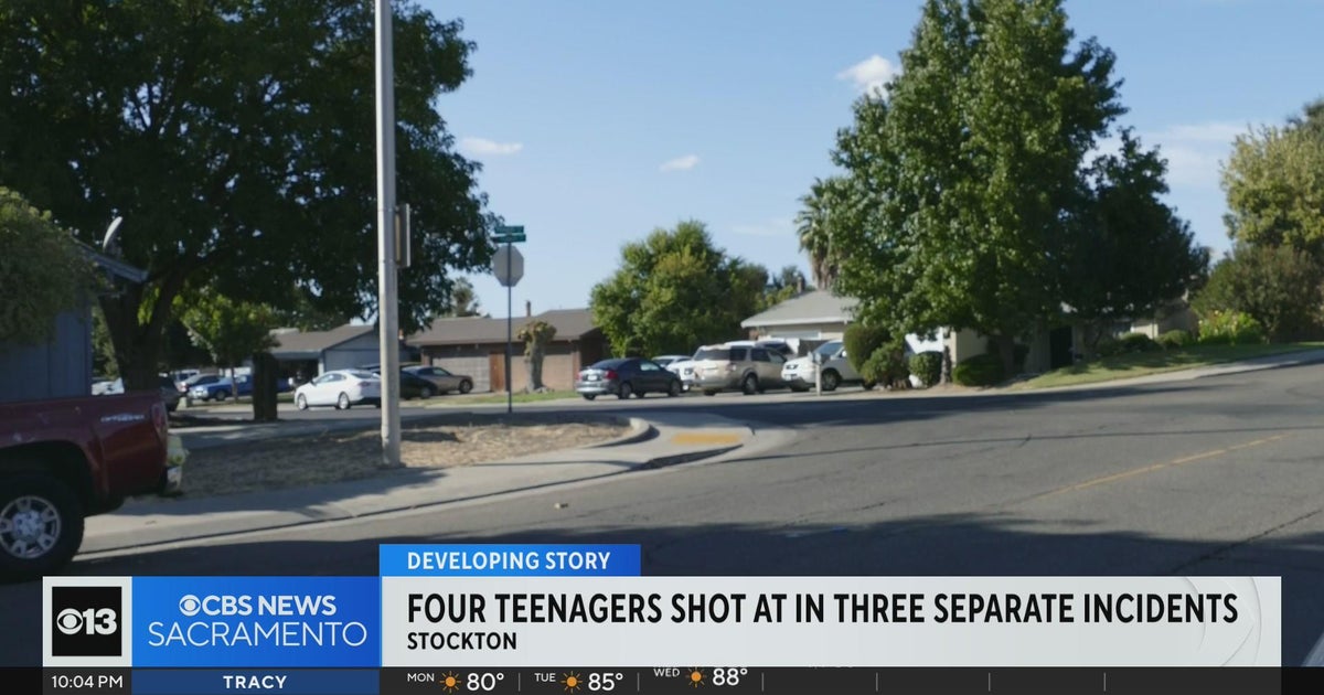 Stockton teens injured in weekend drive-by shootings