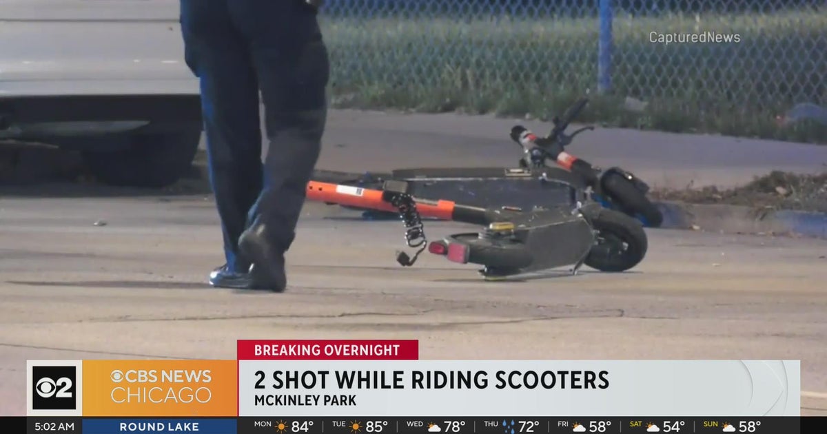 Two people shot while riding scooters on Chicago's Southwest Side CBS Chicago