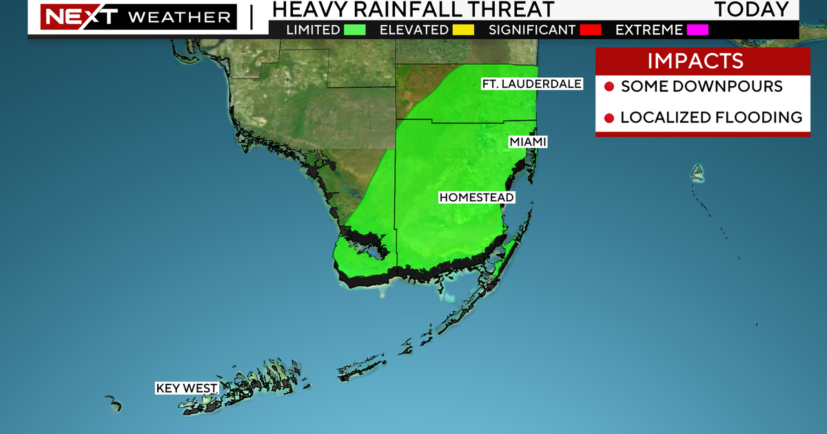 Very last soggy South Florida working day before drier air comes Very last soggy South Florida working day before drier air comes