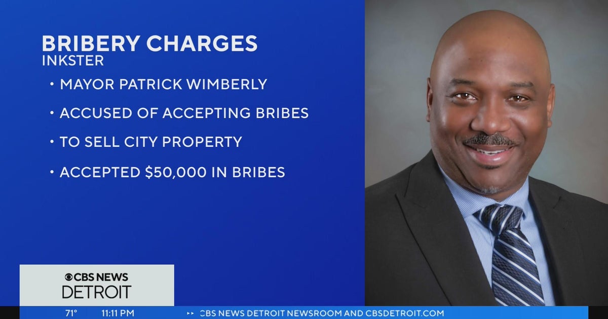 Inkster Mayor Patrick Wimberly faces federal bribery charge - CBS Detroit