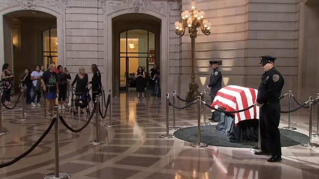 Dianne Feinstein lies in state at San Francisco City Hall
