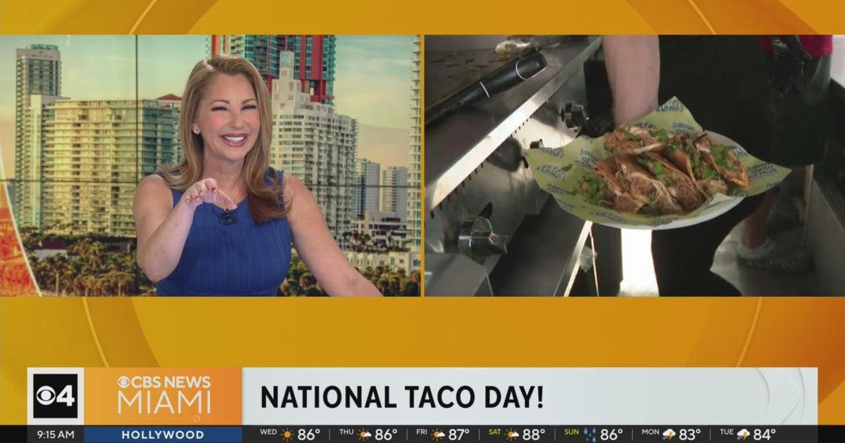 Tiagos Tacos aid CBS Miami rejoice National Taco Day Tiagos Tacos aid CBS Miami rejoice National Taco Day