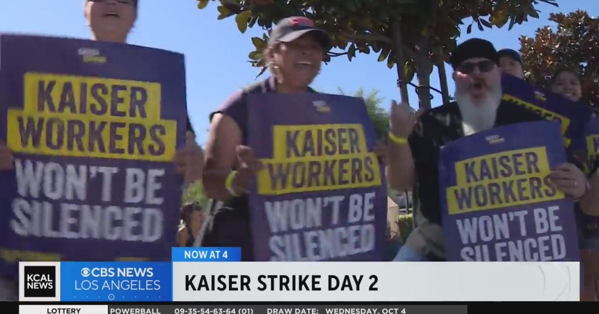 Kaiser Permanente workers continue their nationwide strike - CBS Los ...