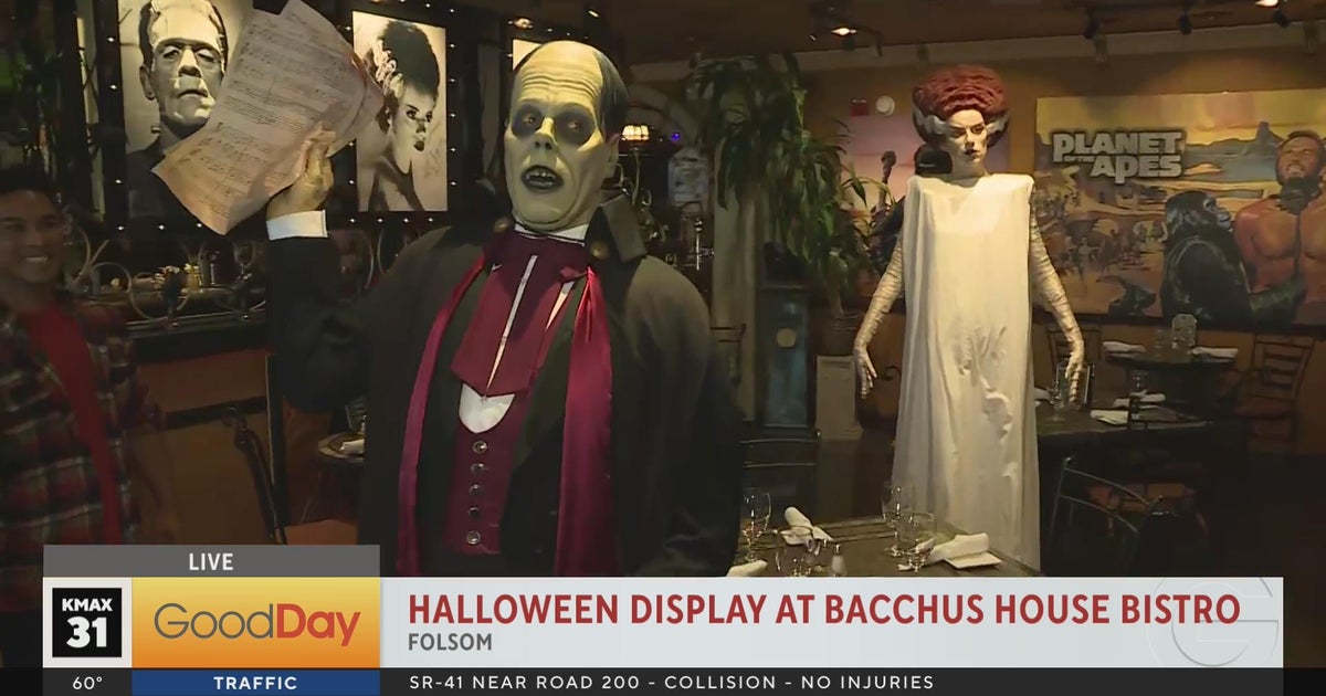Halloween display at Bacchus House Bistro Folsom Good Day Sacramento