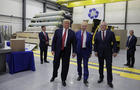 Official opening of Pratt Industries Wapakoneta recycling and paper plant in Wapakoneta, Ohio, 2019 