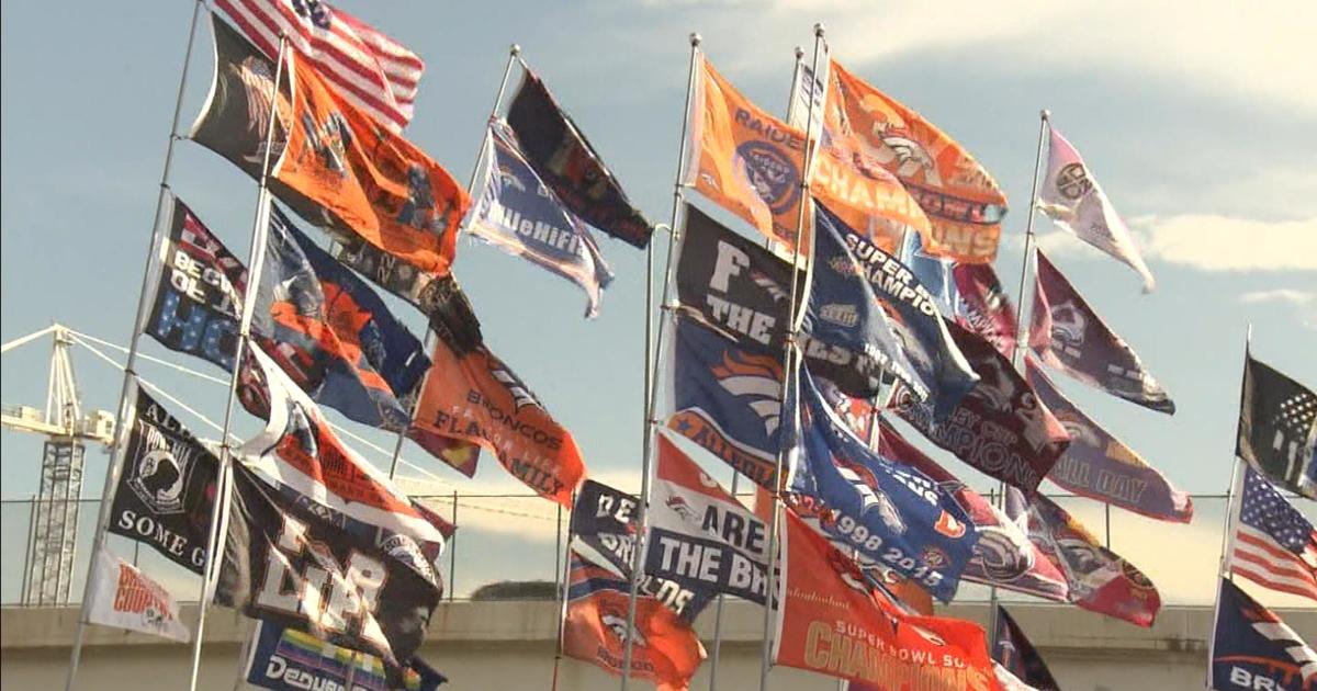 : Denver Broncos 3 Time Super Bowl Champions Flag