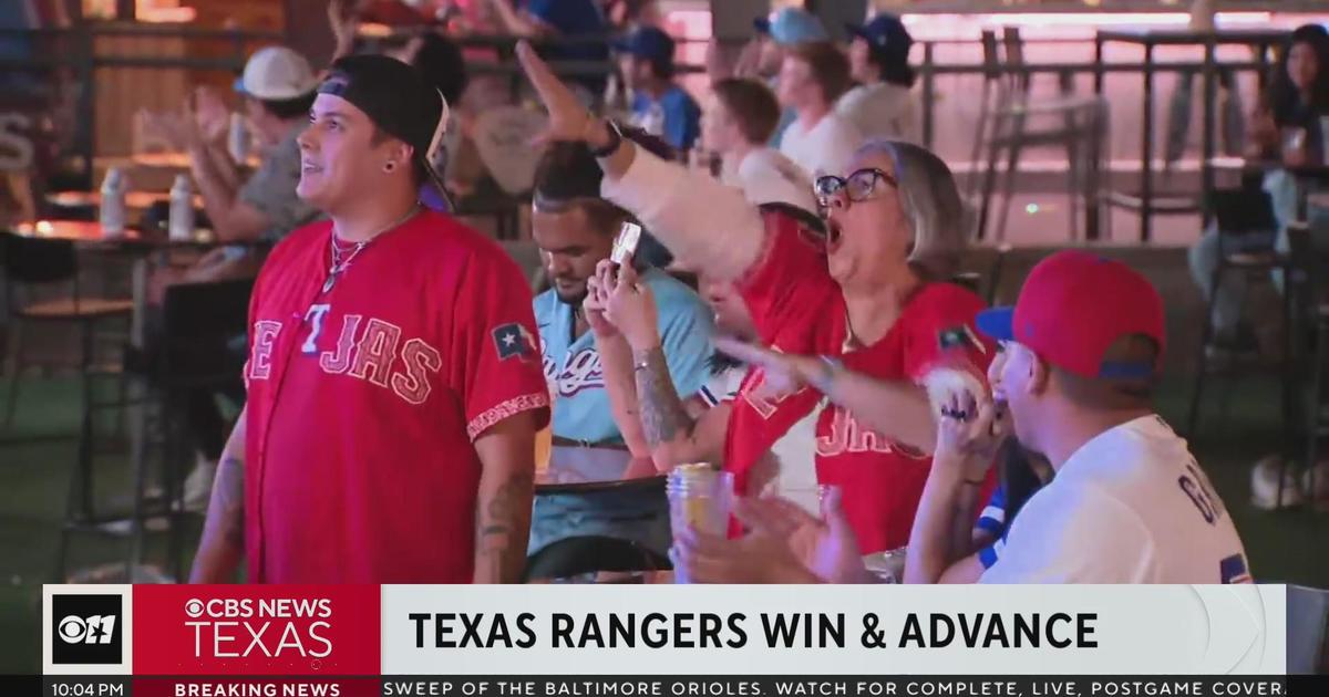 Rangers fans celebrate as team makes 3-game sweep against Orioles - CBS  Texas