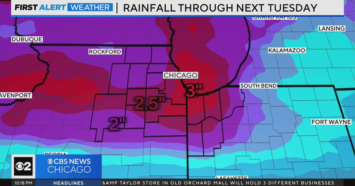 Chicago First Alert Weather Lots of rain over the next week CBS Chicago