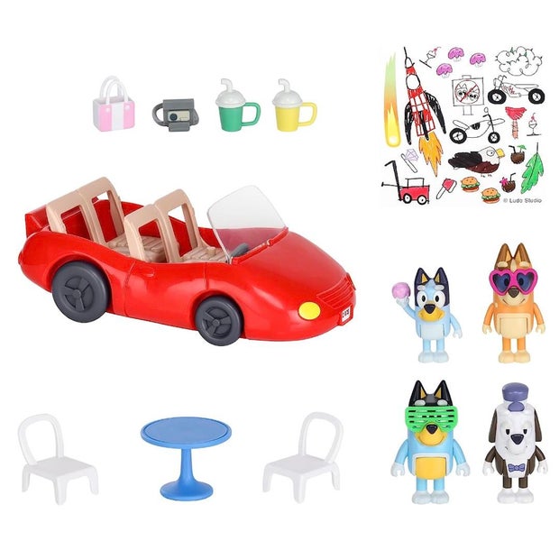 Bluey Vehicle and 4 Figure Pack