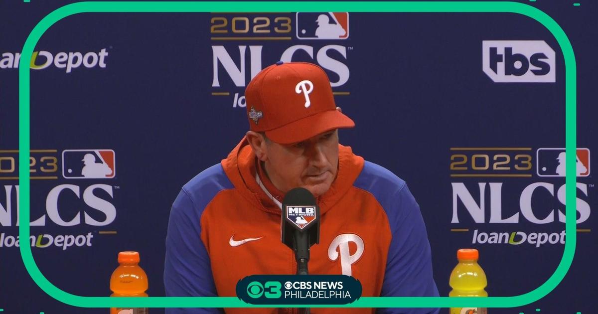 Phillies Manager Rob Thomson Talks After Game 1 NLCS Win - CBS Philadelphia