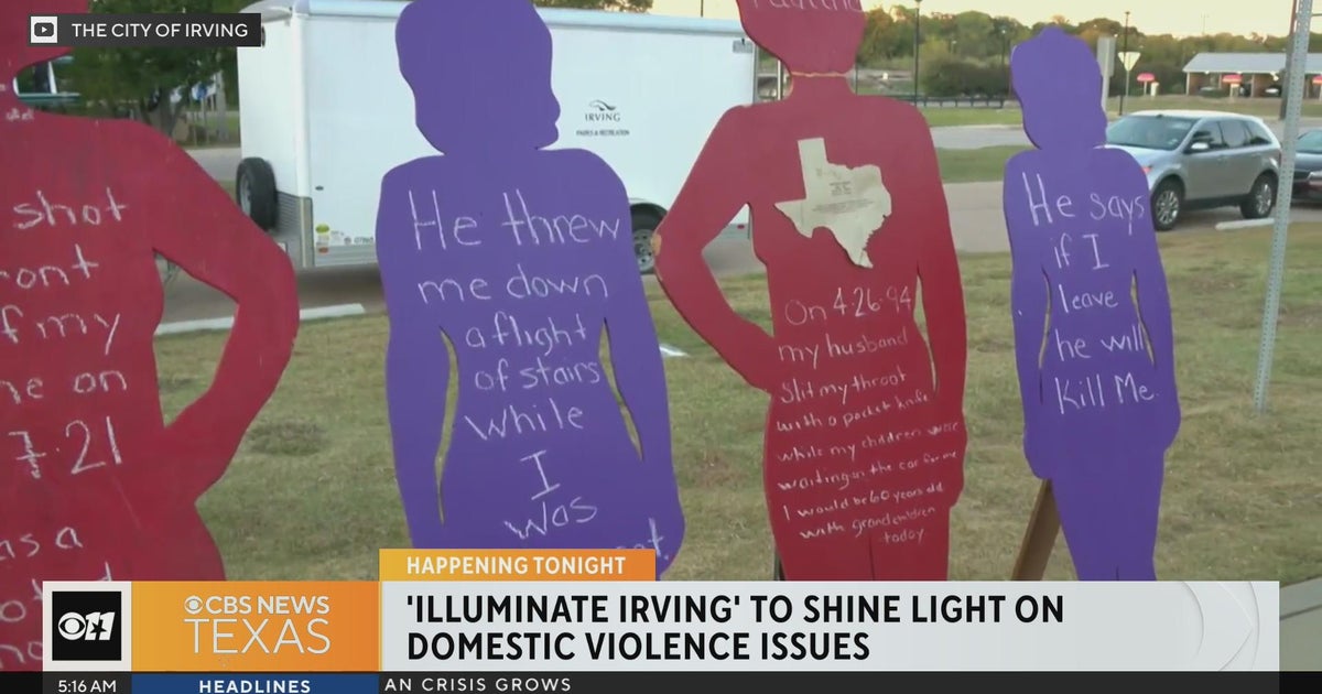 'Illuminate Irving' to shine a light on domestic violence issues - CBS ...