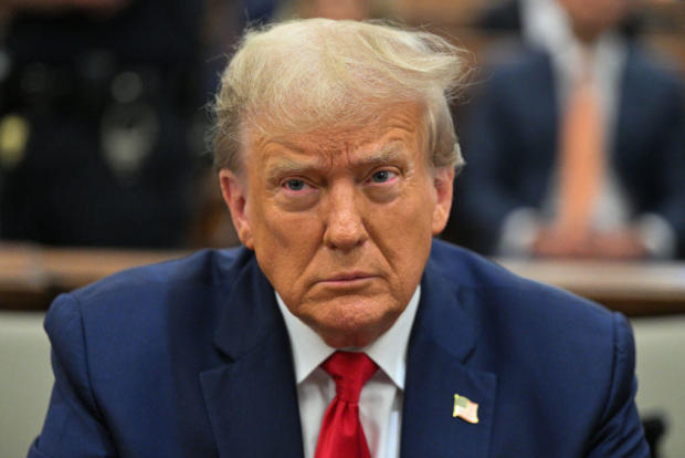 Former President Donald Trump attends his civil fraud trial at New York State Supreme Court in New York on Tuesday, Oct. 17, 2023. 