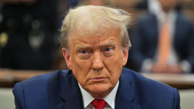 Former President Donald Trump attends his civil fraud trial at New York State Supreme Court in New York on Tuesday, Oct. 17, 2023. 