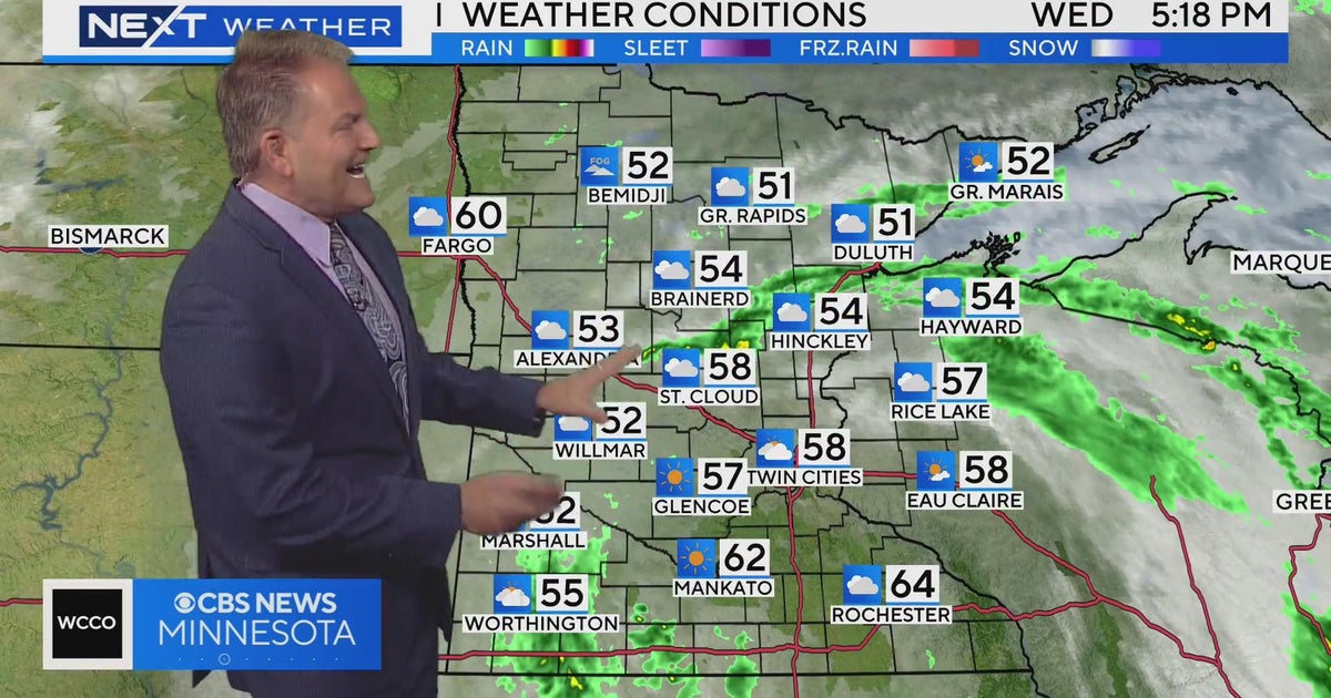 Next weather 5 p m report on oct 18 2023 cbs minnesota