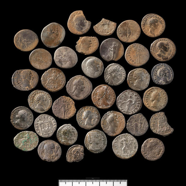 Coin hoard: 37 Roman denarii found in Caerhun Community, Conwy 
