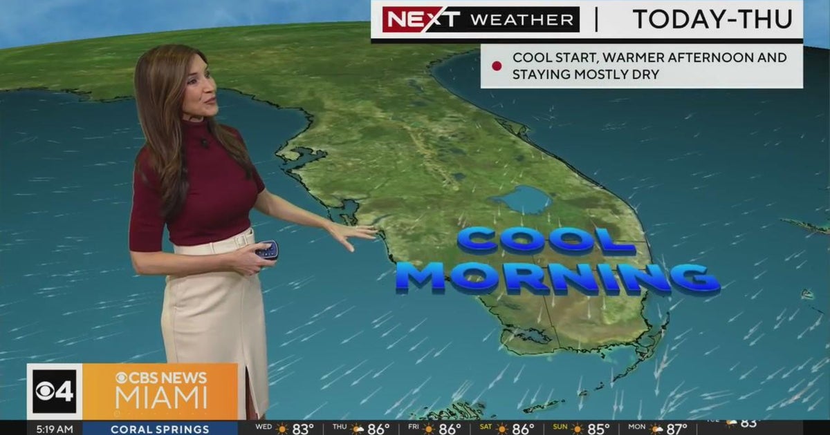 Miami Weather for Wednesday 10/18/2023 5AM - CBS Miami