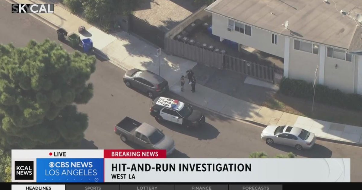 Pedestrian struck by hit-and-run driver in West LA - CBS Los Angeles
