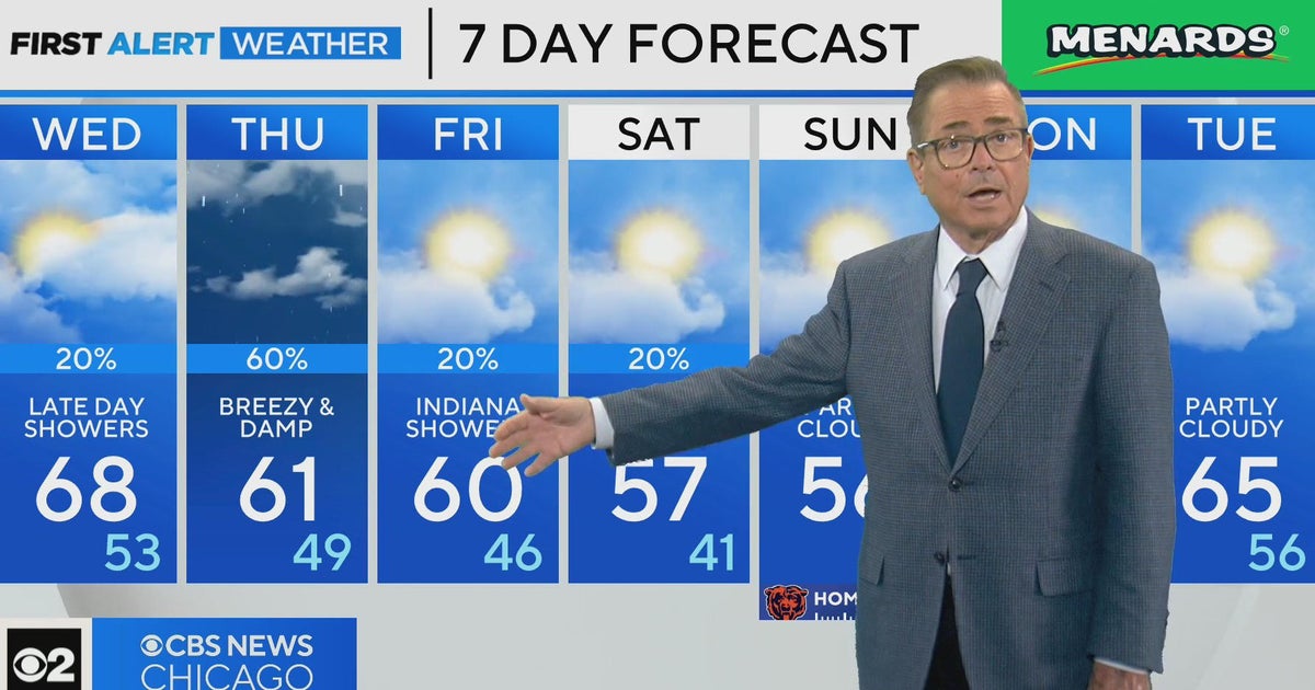 Chicago First Alert Weather: Warm temps continue, rain by evening - CBS ...