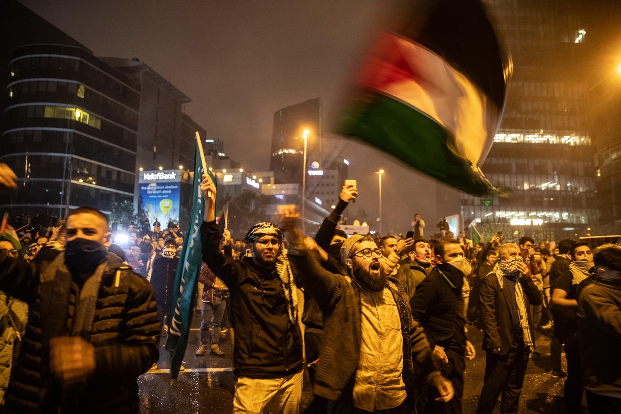 Hundreds feared dead in Gaza hospital blast as Israeli, Palestinian ...