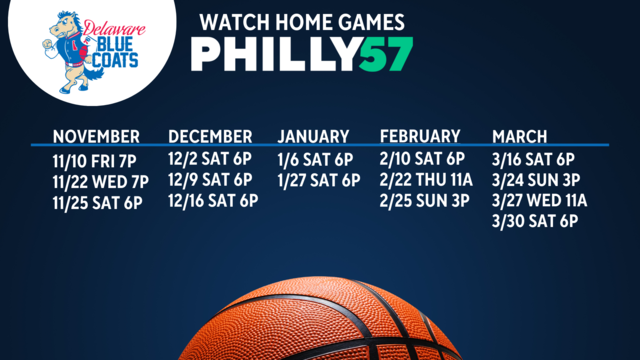 Delaware Blue Coats on PHILLY57 schedule 