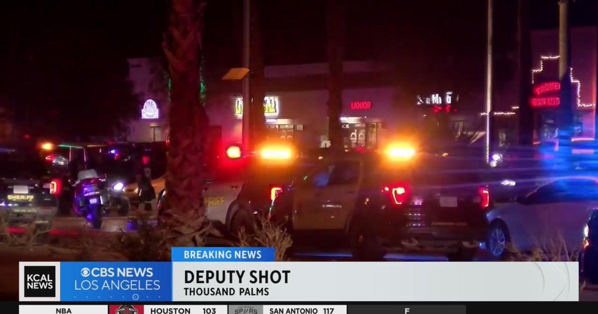 Riverside County deputy shot near Thousand Palms - CBS Los Angeles