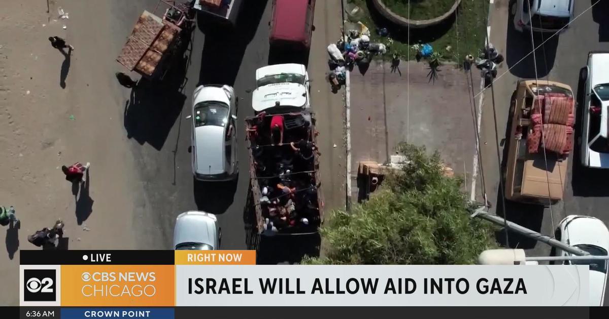 Israel Will Allow Aid Into Gaza - CBS Chicago