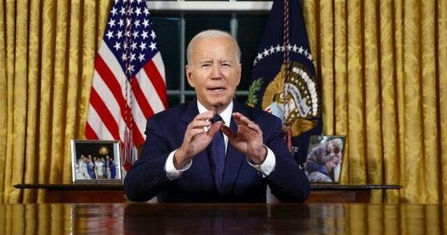 Biden’s rare Oval Office speech ties wars in Ukraine and Israel together