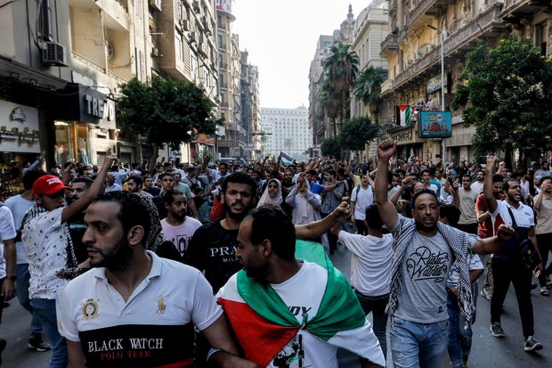 EGYPT-PALESTINIAN-ISRAEL-CONFLICT-PROTEST