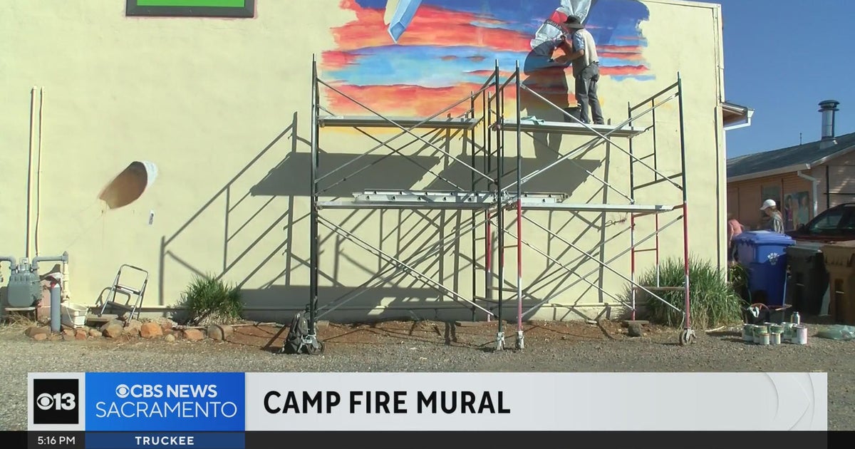 Mural telling story of Paradise after the Camp Fire taking shape