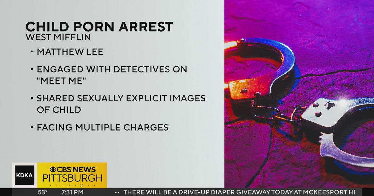 Pittsburgh-area man arrested on child pornography charges - CBS Pittsburgh