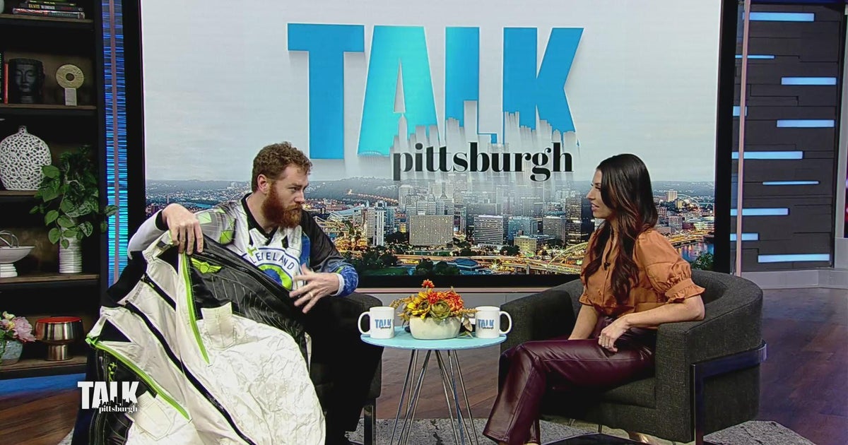 Competitive skydiver gives us a look at his wingsuit - CBS Pittsburgh