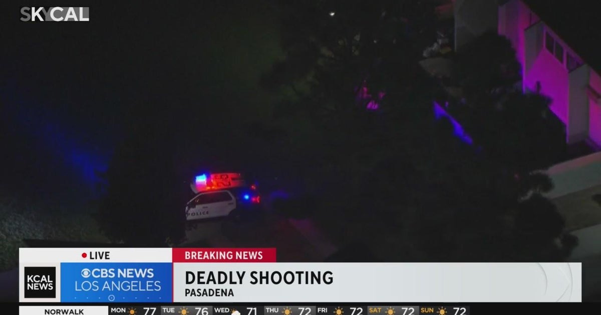 1 dead, 1 injured in Pasadena shooting, suspect at large - CBS Los Angeles