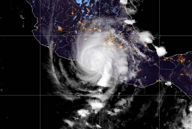 Satellite image of Hurricane Otis 
