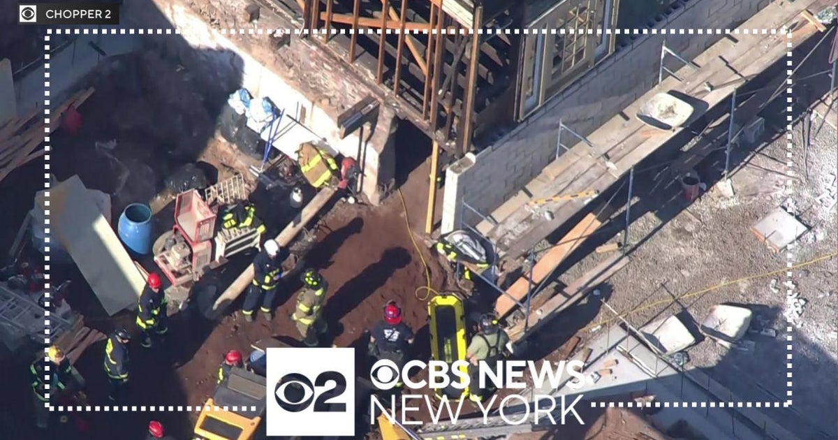 Construction worker rescued after partial collapse in NJ building - CBS ...