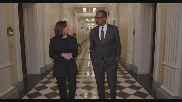 Vice President Kamala Harris and Bill Whitaker